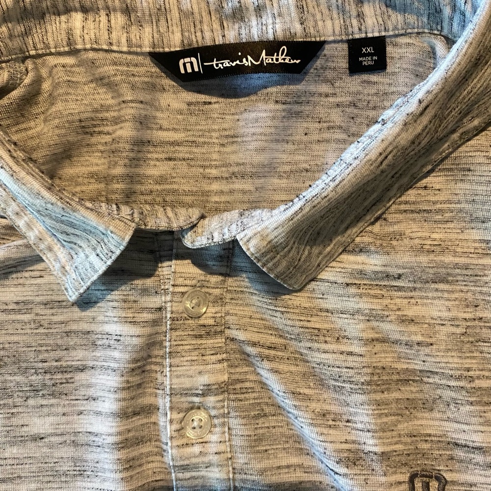 Travis Mathew Gray Polo Shirt